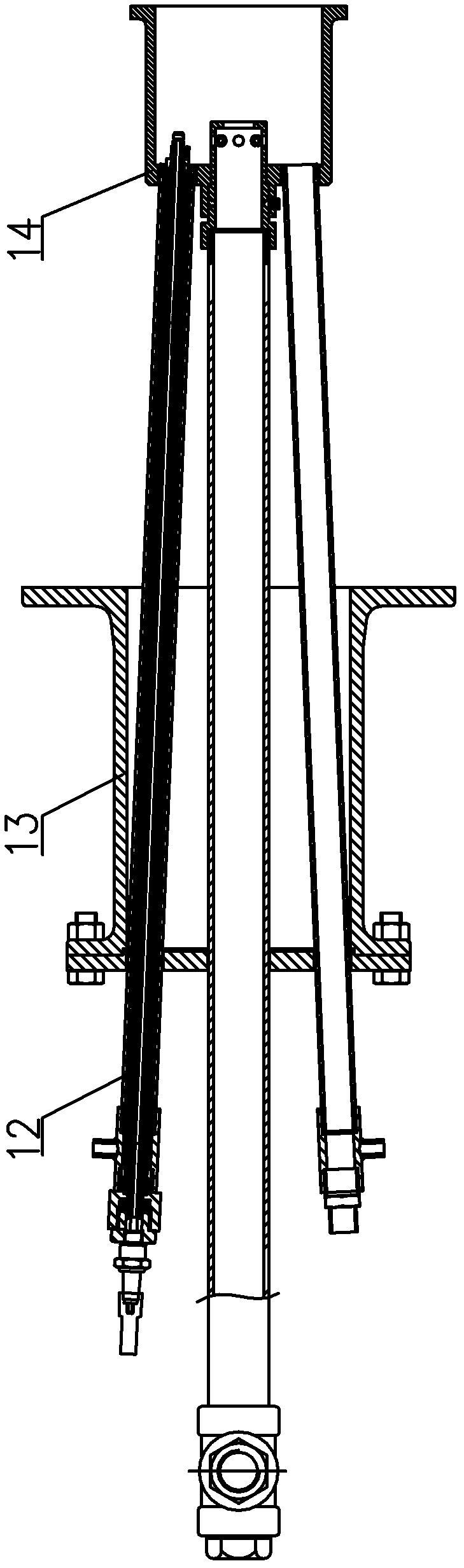 Ignition electrode suitable for multiple radiant tube burners