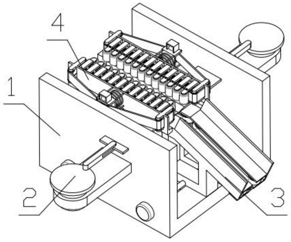 Radish tassel removing device