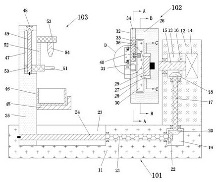 A nozzle processing device for glass tube manufacturing