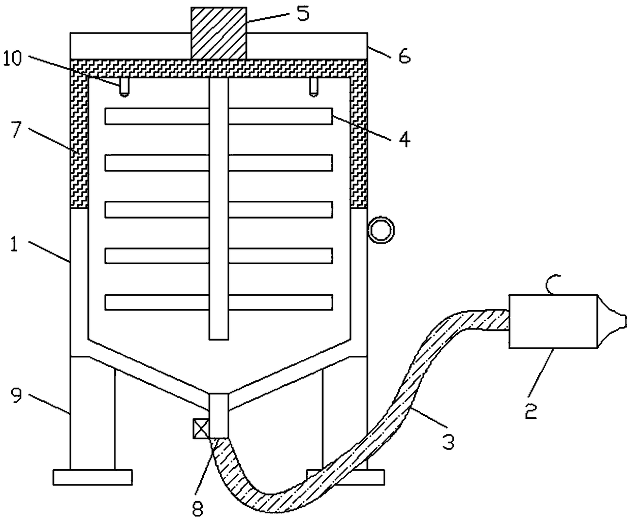 Administration device for medical oncology