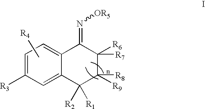 5-Aryl-indan-1-one oximes and analogs useful as progesterone receptor modulators