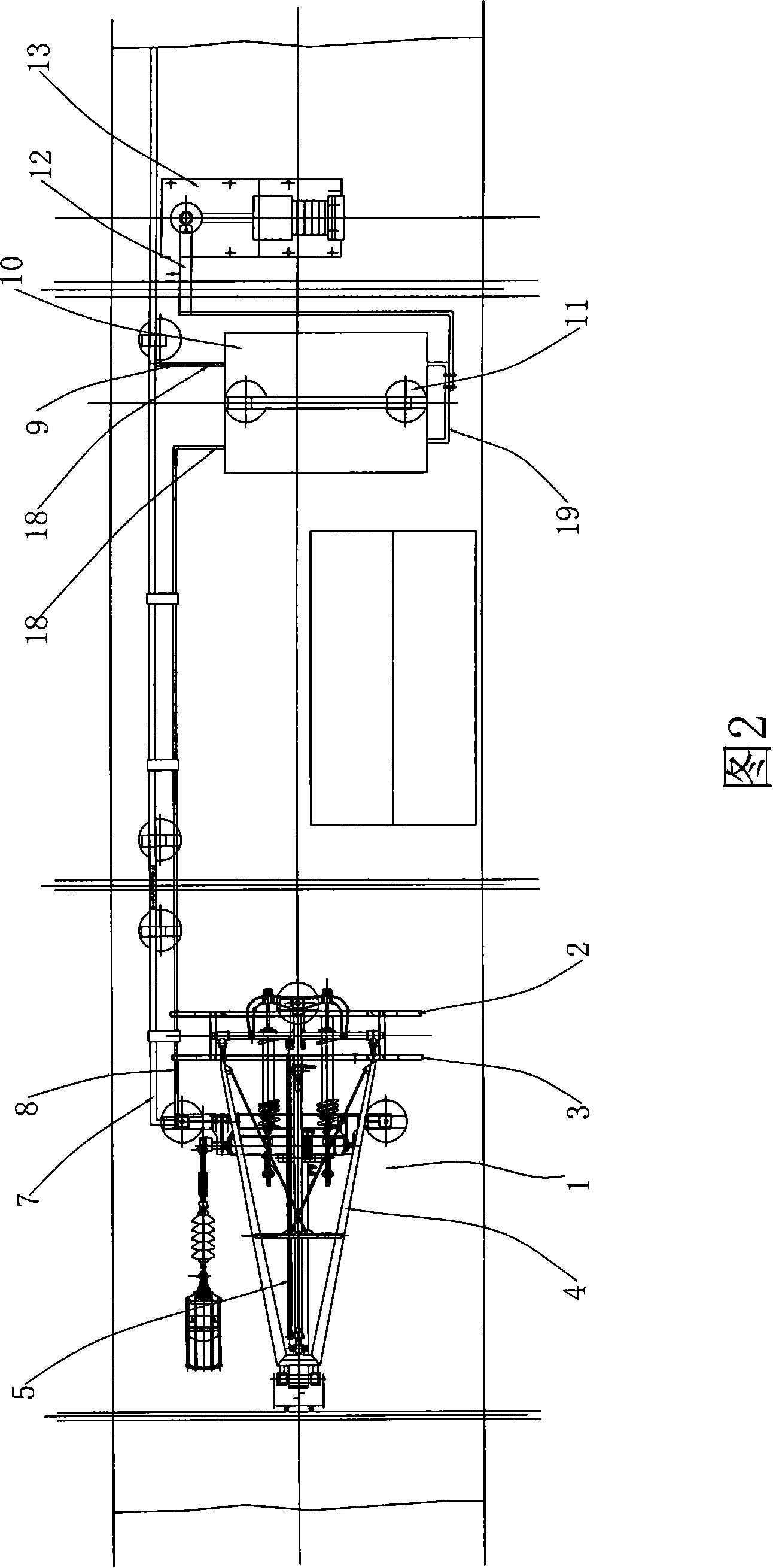 Electric locomotive pantograph arc blowout device