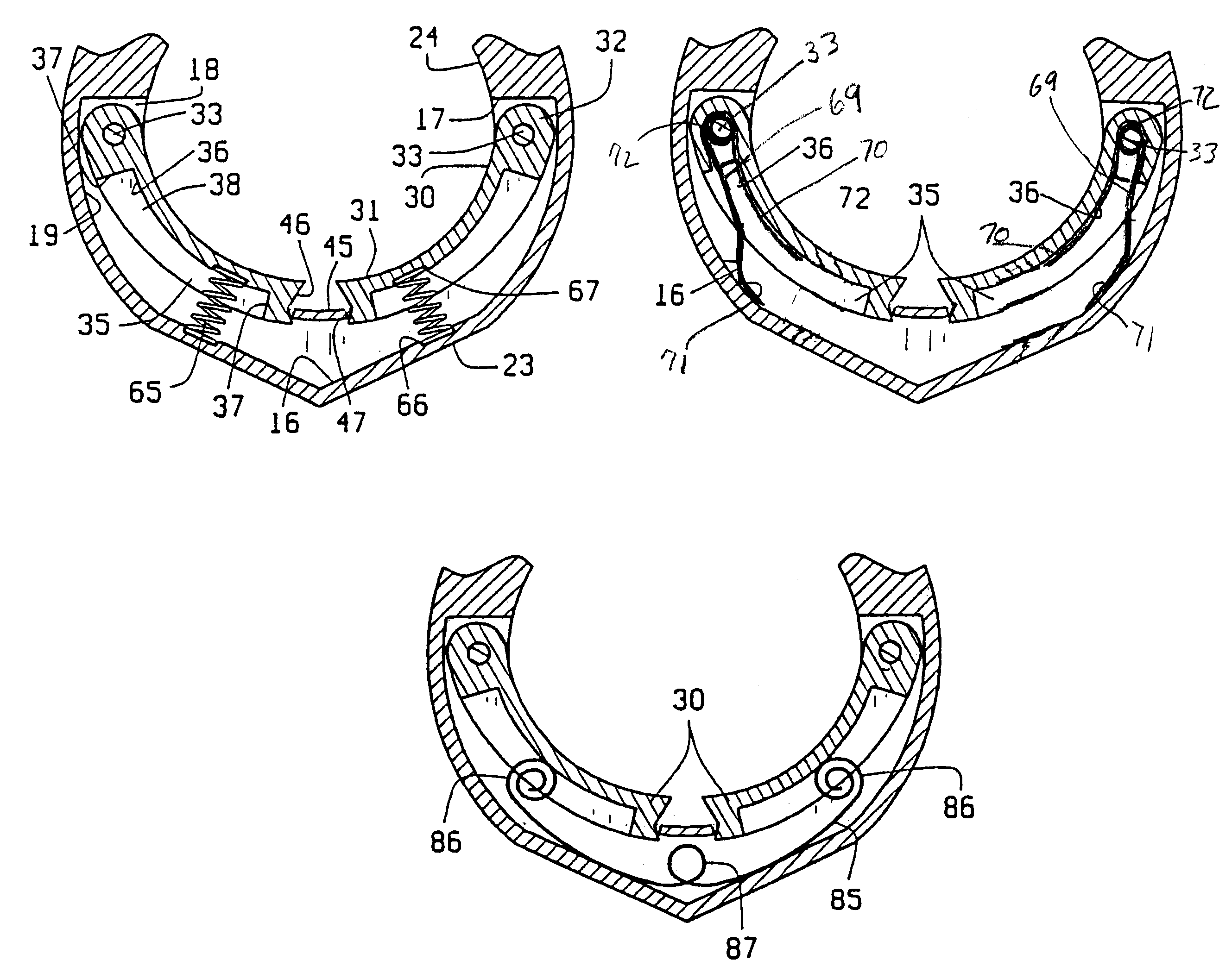 Self-adjusting ring size reducer