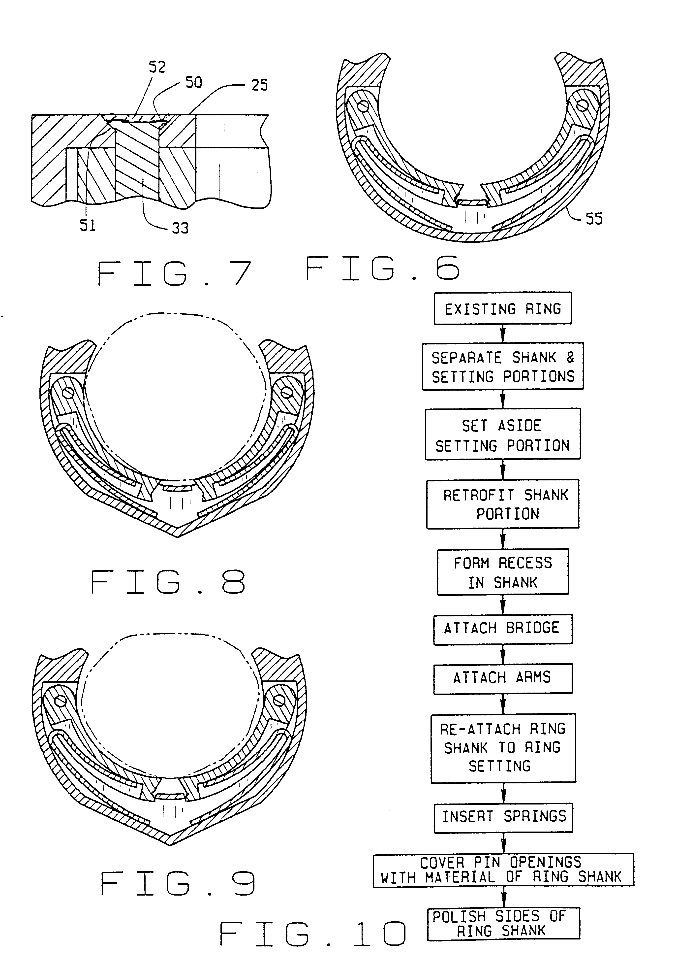 Self-adjusting ring size reducer