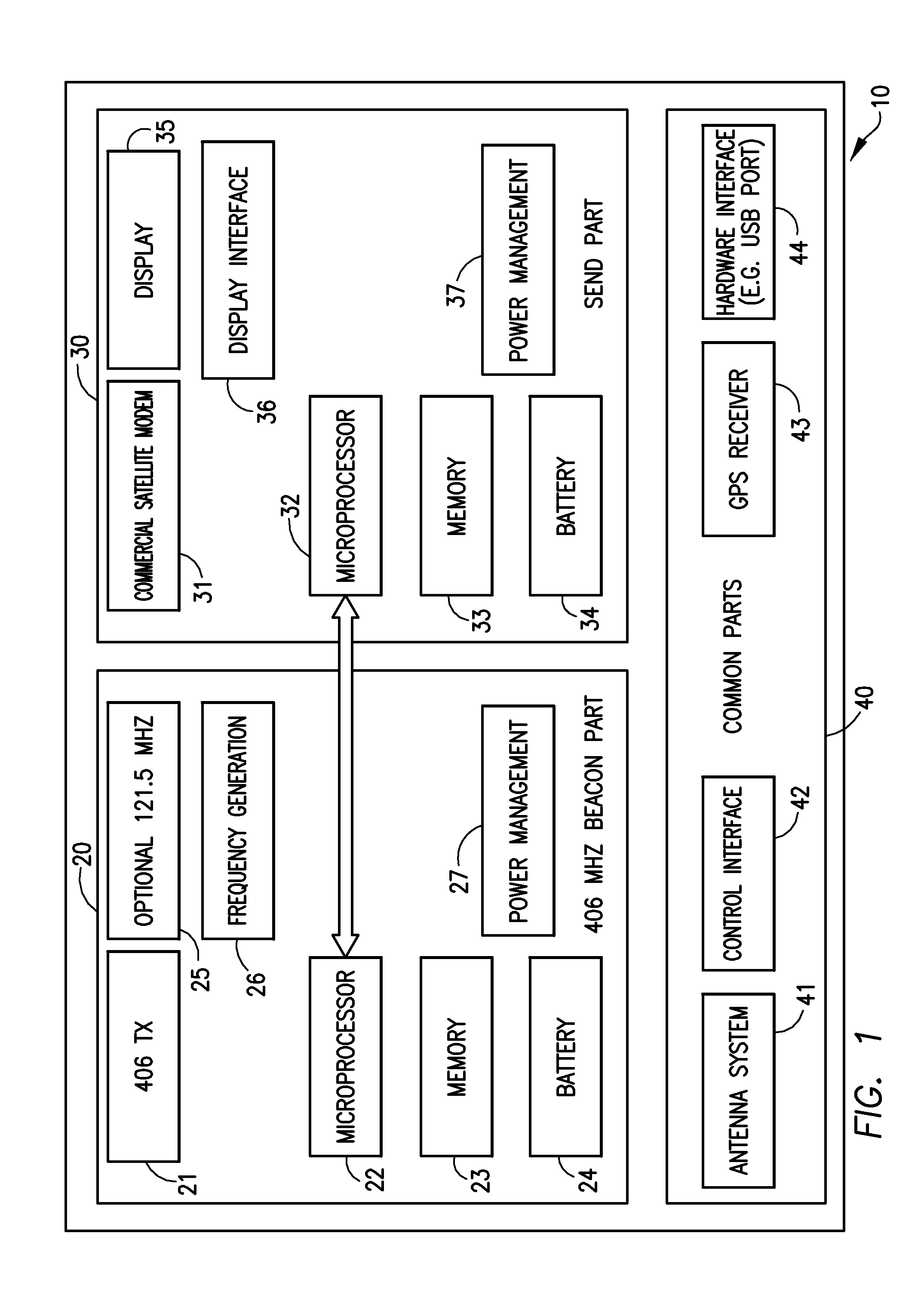 Dual-satellite emergency locator beacon and method for registering, programming and updating emergency locator beacon over the air