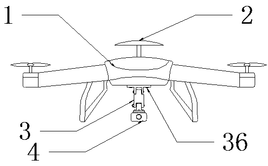 Electrified grounding fault searching unmanned aerial vehicle and matched hoisting bin device