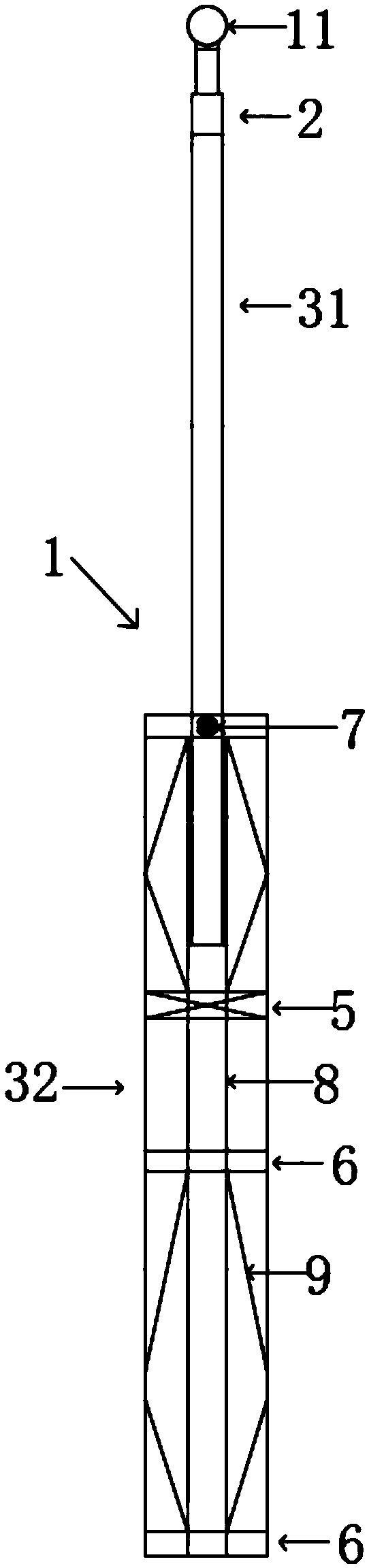 Shield machine cutter head and cutting tool wear measurement rotation ruler, measurement system and measurement method