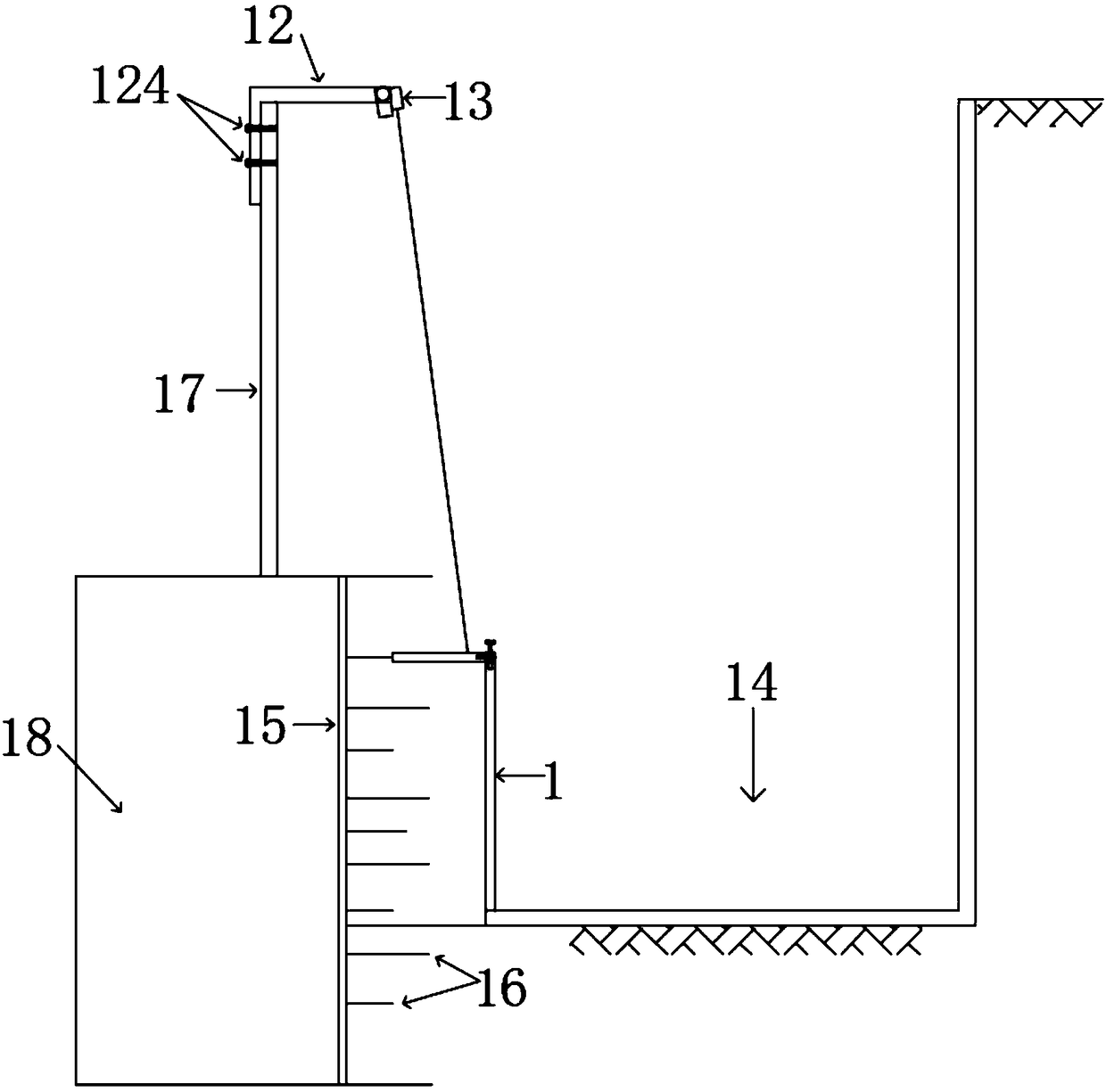 Shield machine cutter head and cutting tool wear measurement rotation ruler, measurement system and measurement method