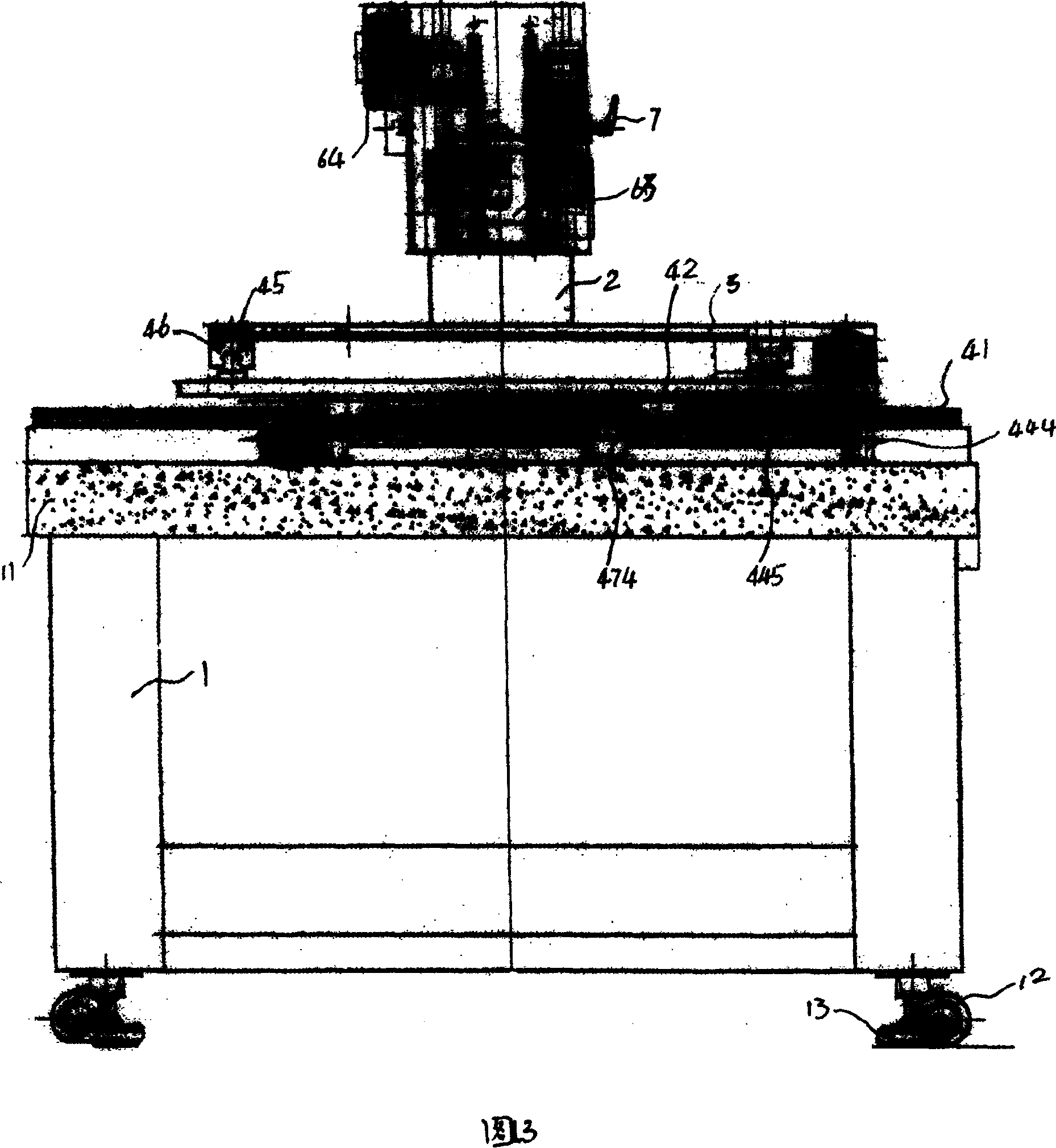 Detection system for large-sized panel display device