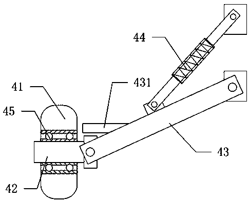 Sliding plate applied to rugged road surface