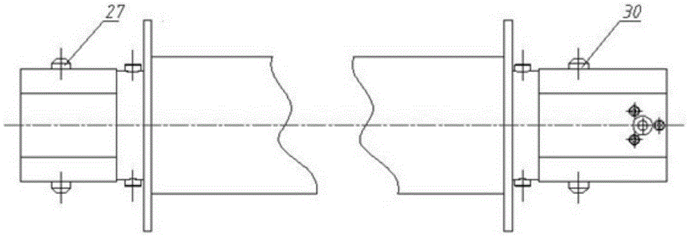 Winding drum replacing and bag laying mechanism for submarine bag laying device