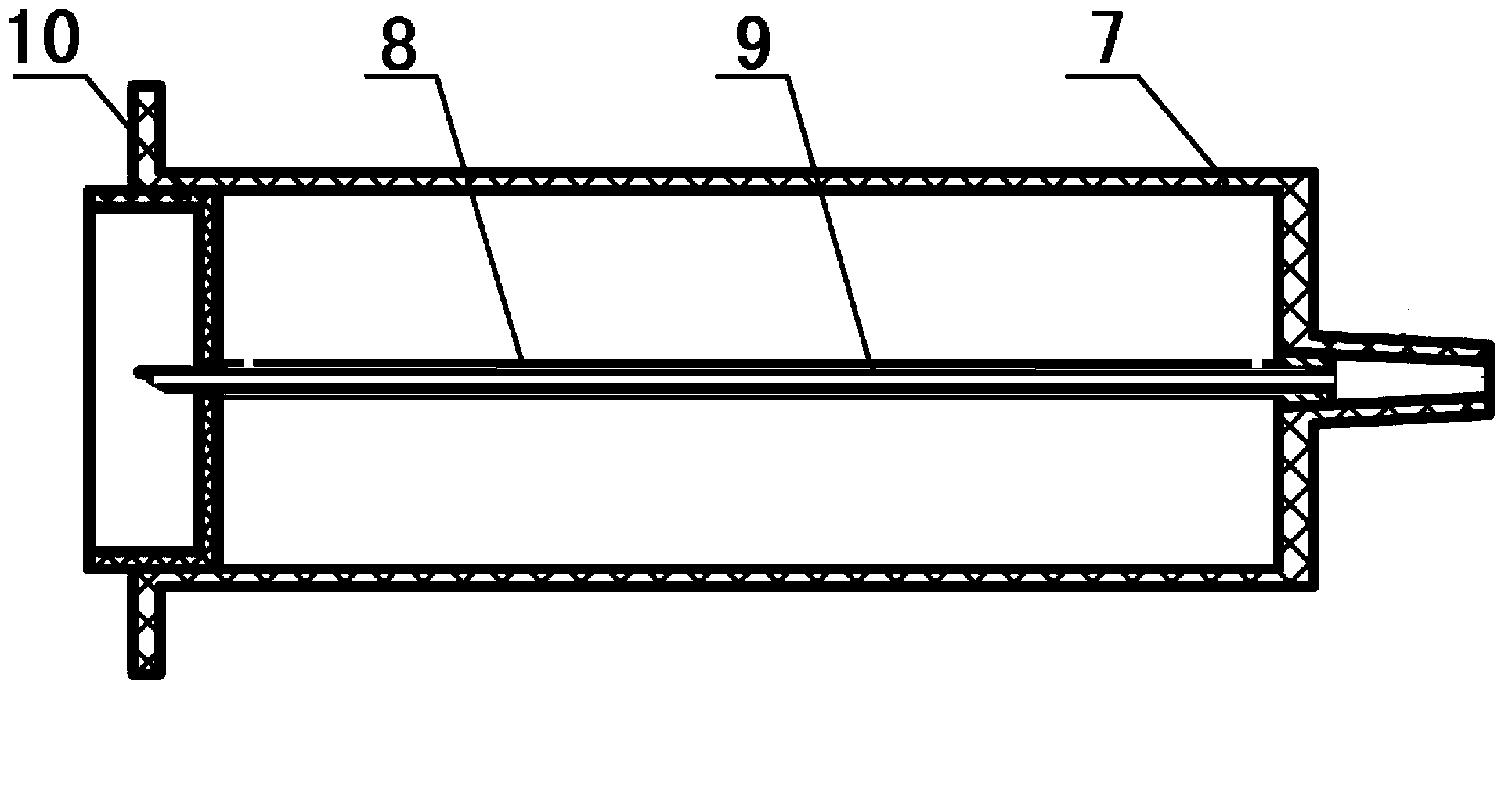 Combined assembly of bottle for medicine and injection device