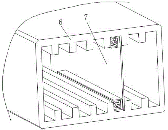 Locking strip for vertical mounting