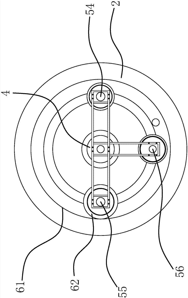 Reeling device on vacuum dyeing machine