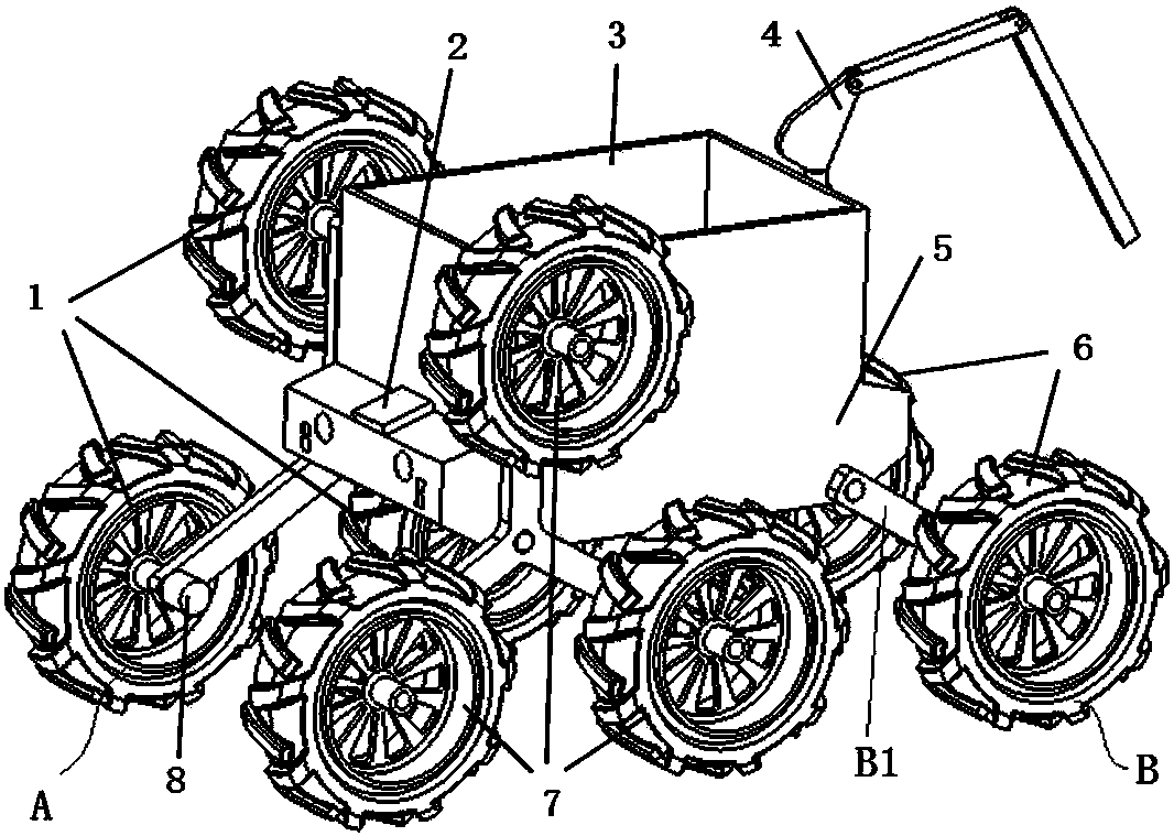 Mountainous area step climbing type transportation unmanned aerial vehicle and working method thereof