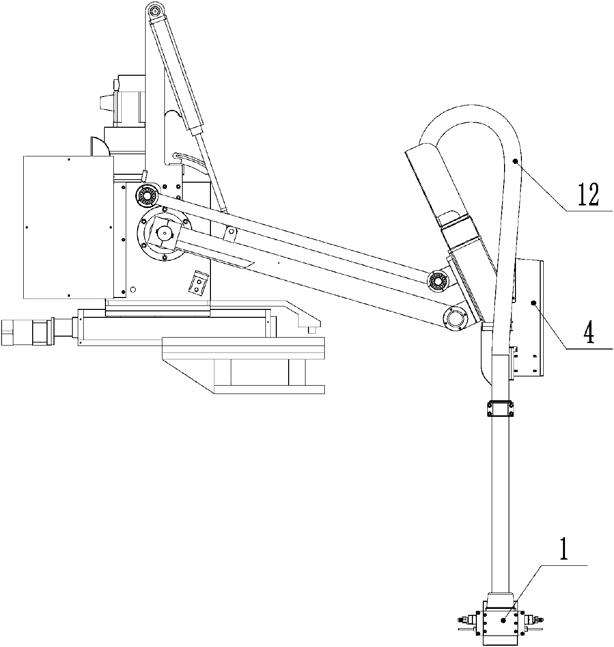 Spray machine rotary nozzle device