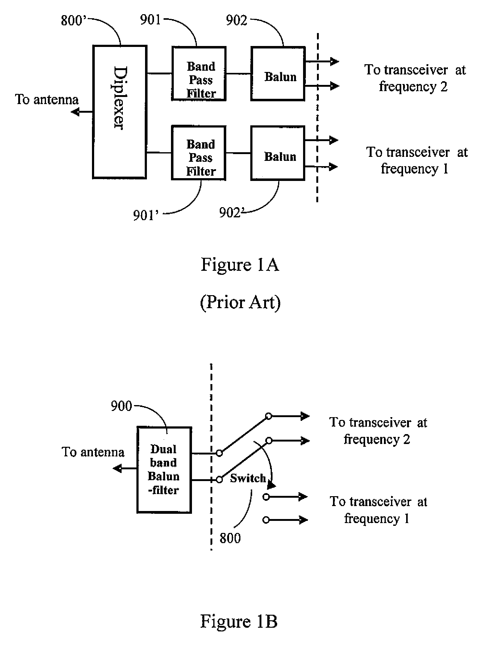 Dual band coupled-line balanced-to-unbalanced bandpass filter