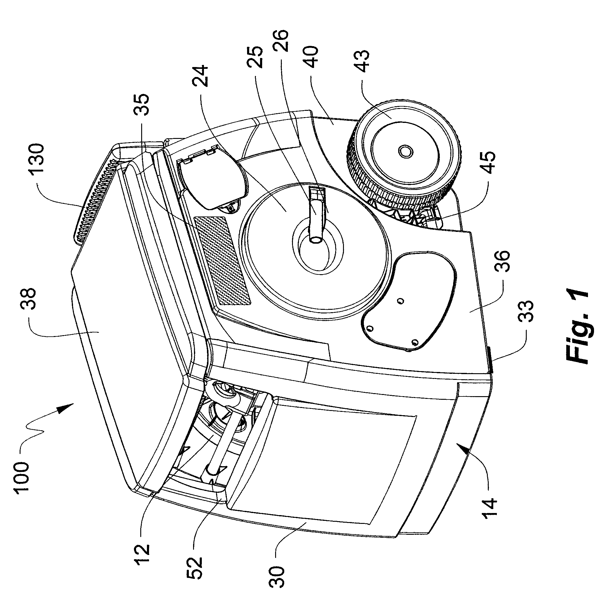 Direct current powered hose rewinding apparatus