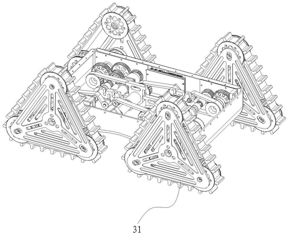 Triangular crawler-type inspection robot