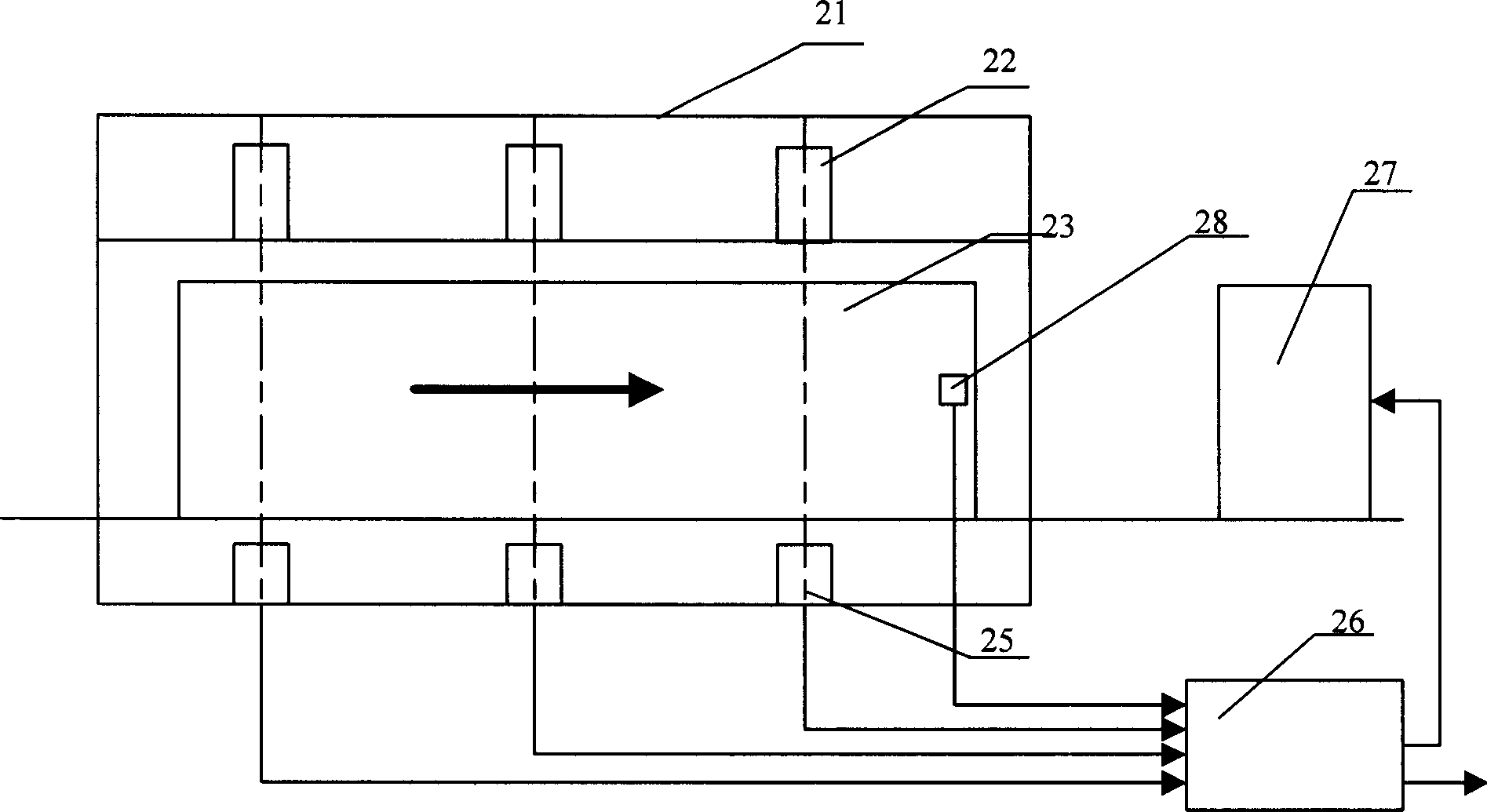 Cigarette package denseness on-line detection device and method