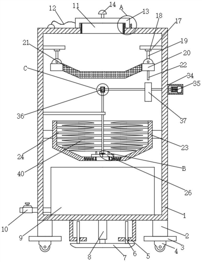 Rapeseed oil distillation deacidification device