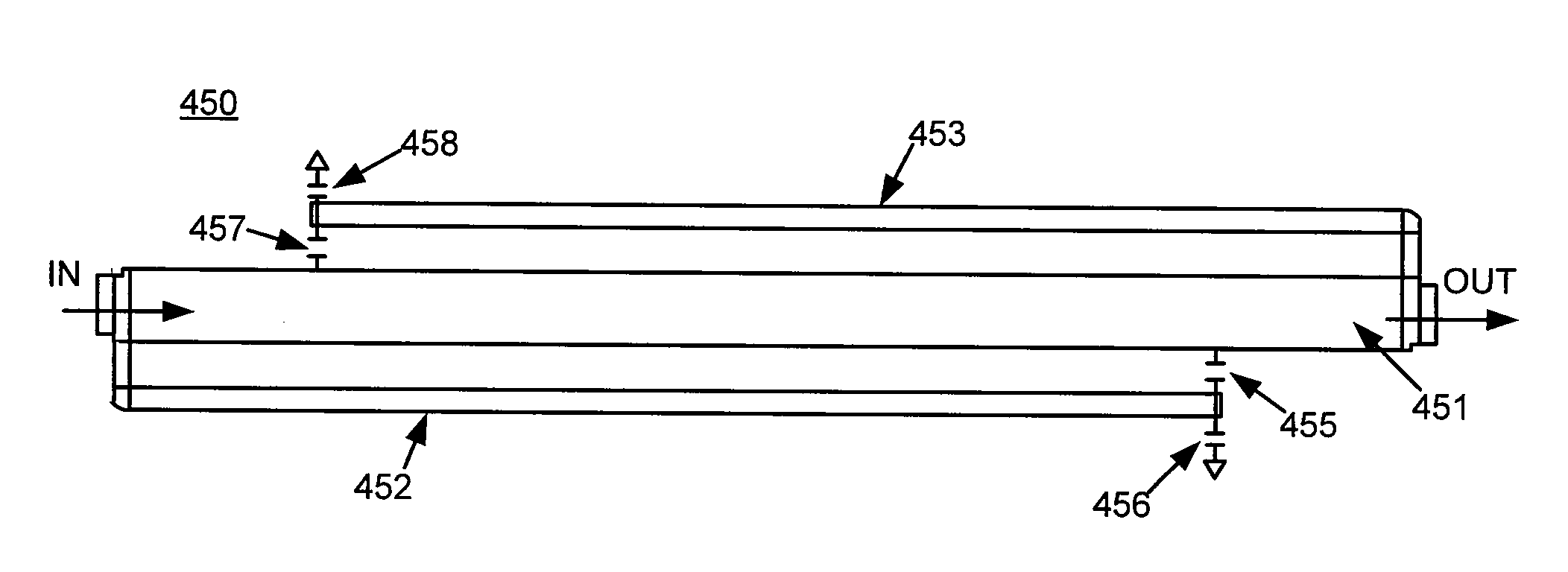 Capacitively loaded spurline filter