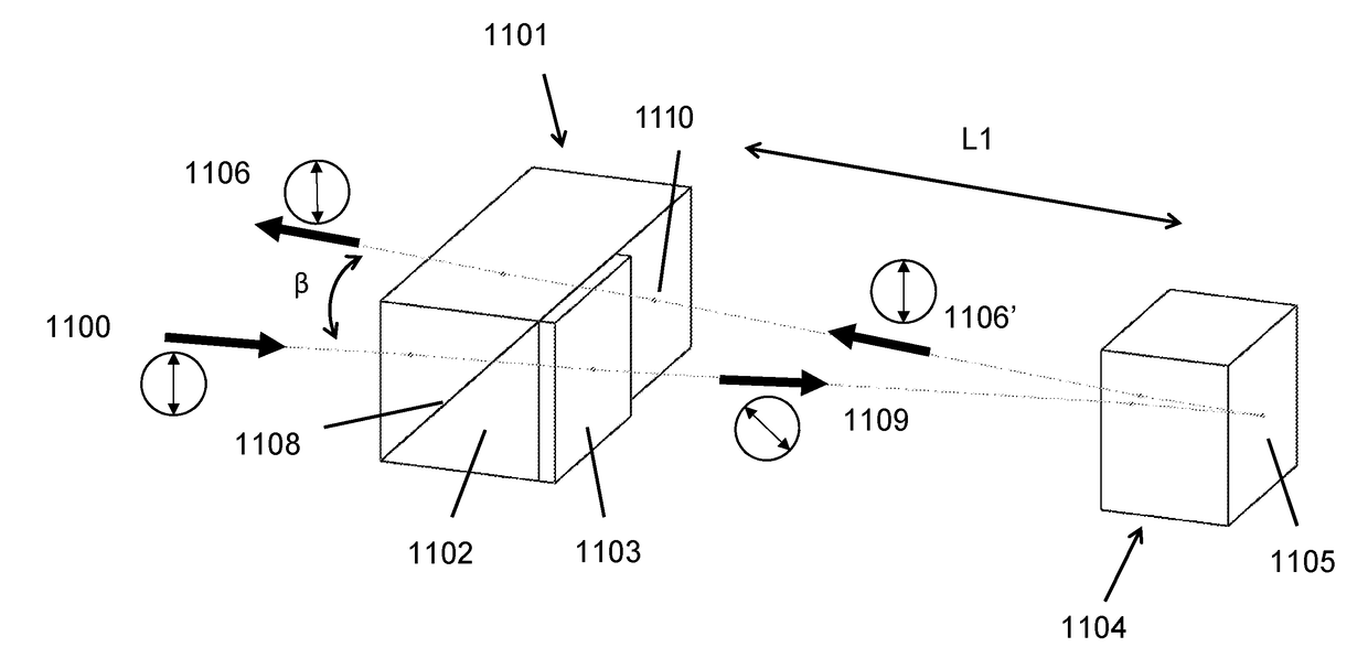 Single and multi-stage high power optical isolators using a single polarizing element