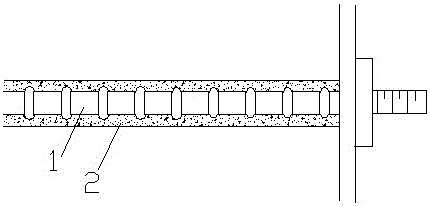 Bonding strength testing method for anchor rod