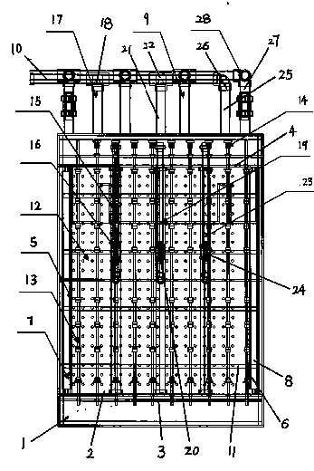 Texturing component of thin-film solar glass substrate texturing unit