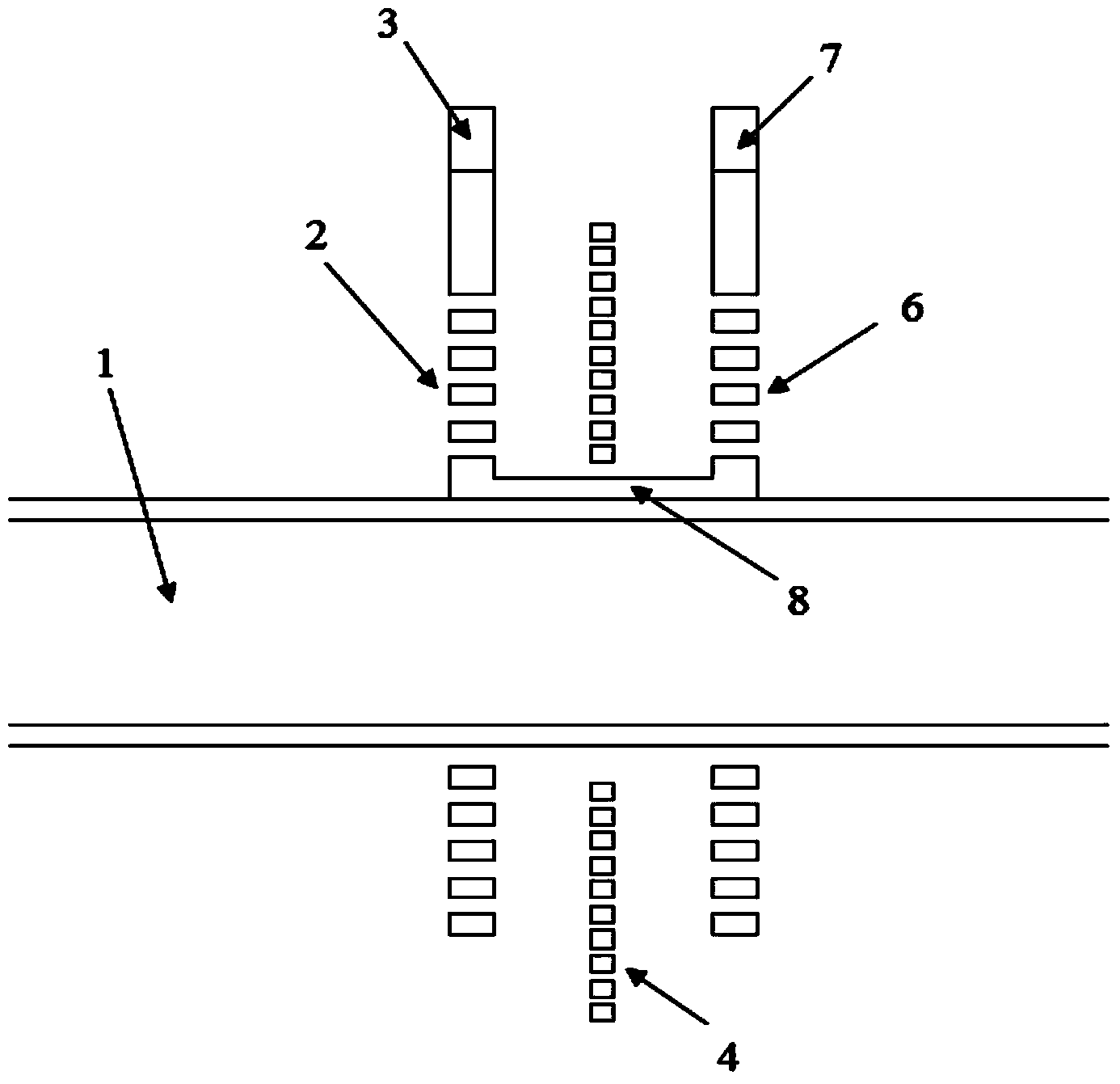 Miniaturized integration induction type on-line monitoring sensor for slide oil grains