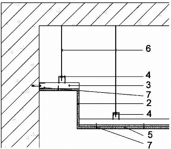 Mounting structure for prefabricated molded gypsum board