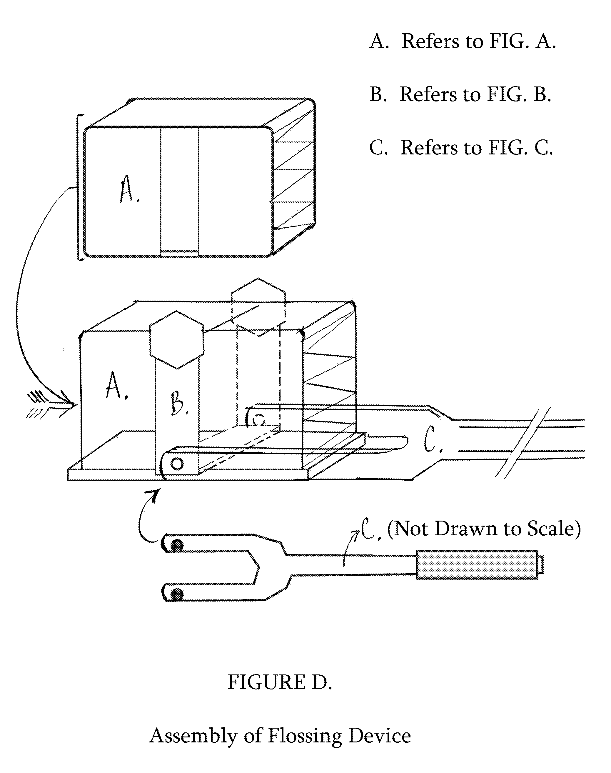 Dental flossing device and its fabrication and use