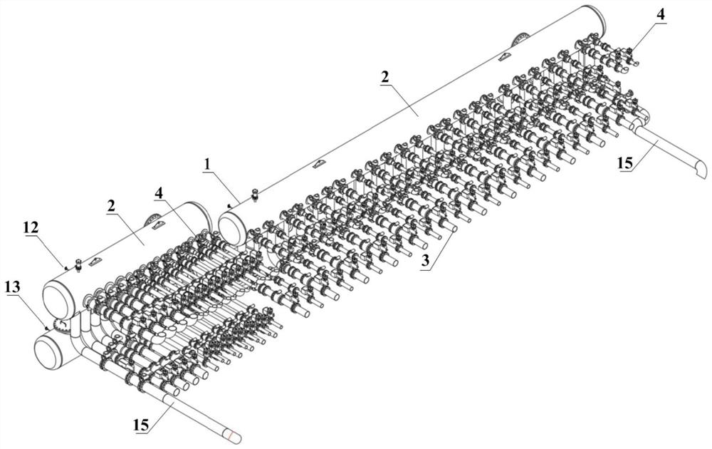 Water spraying system and control method for heat treatment of metal plate and strip