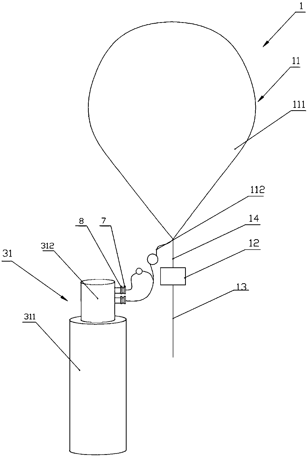 Aerostation information backing system and method