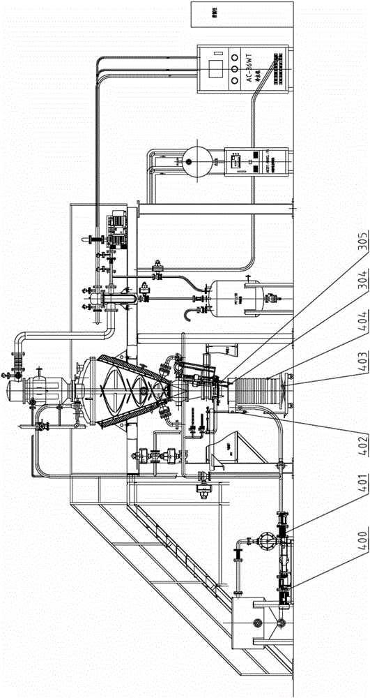 Conic nuclear power plant waste resin drying device