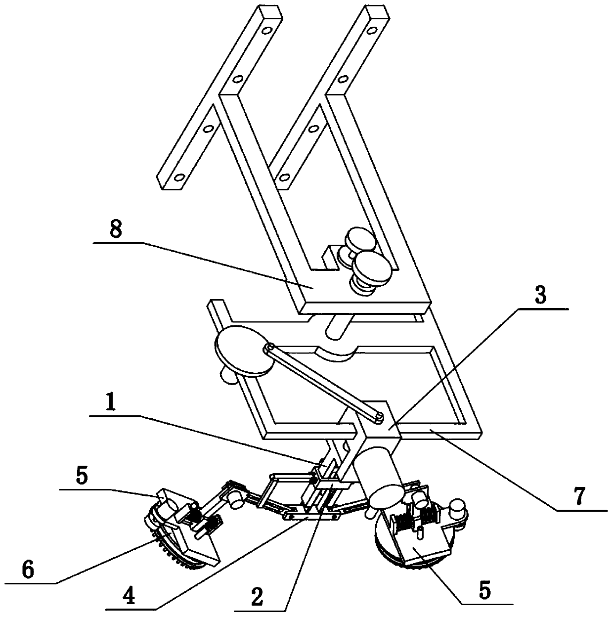 Building wall spraying device