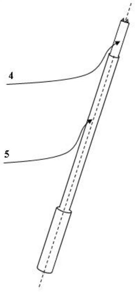 Device and method for calibrating elongated metallurgical tools based on laser ranging sensor