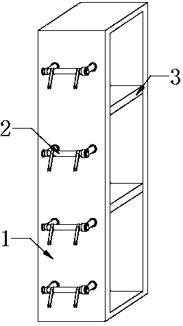 Photo wall photo fixing device