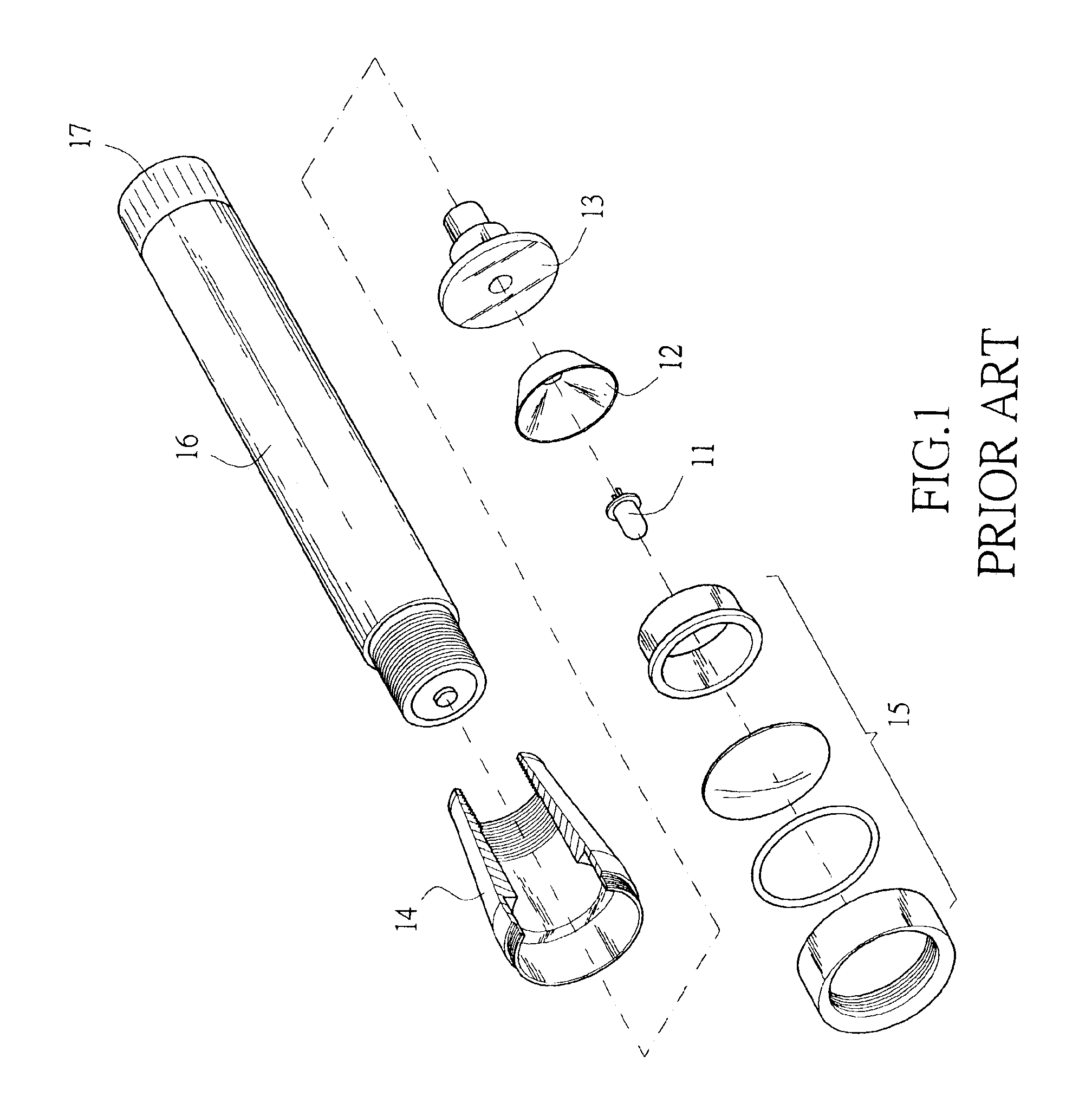 Flashlight with heat-dissipation device