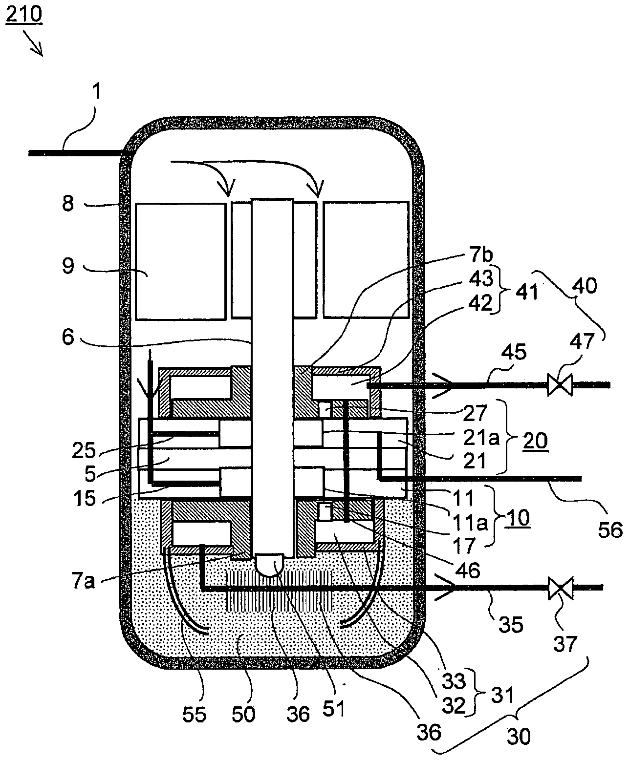 Refrigerant compressor and heat pump device