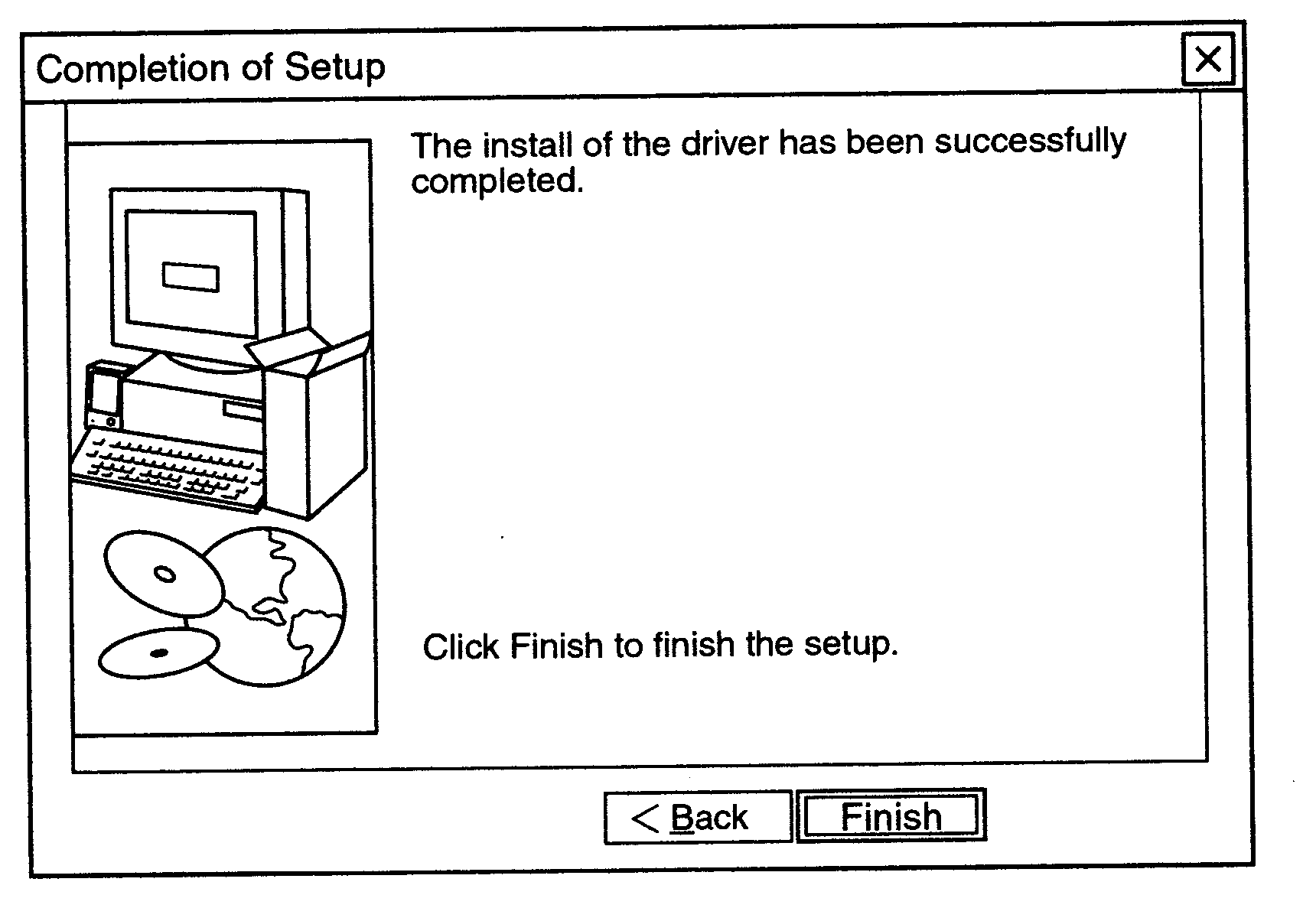 Computer-readable program product, process and apparatus for installing device driver