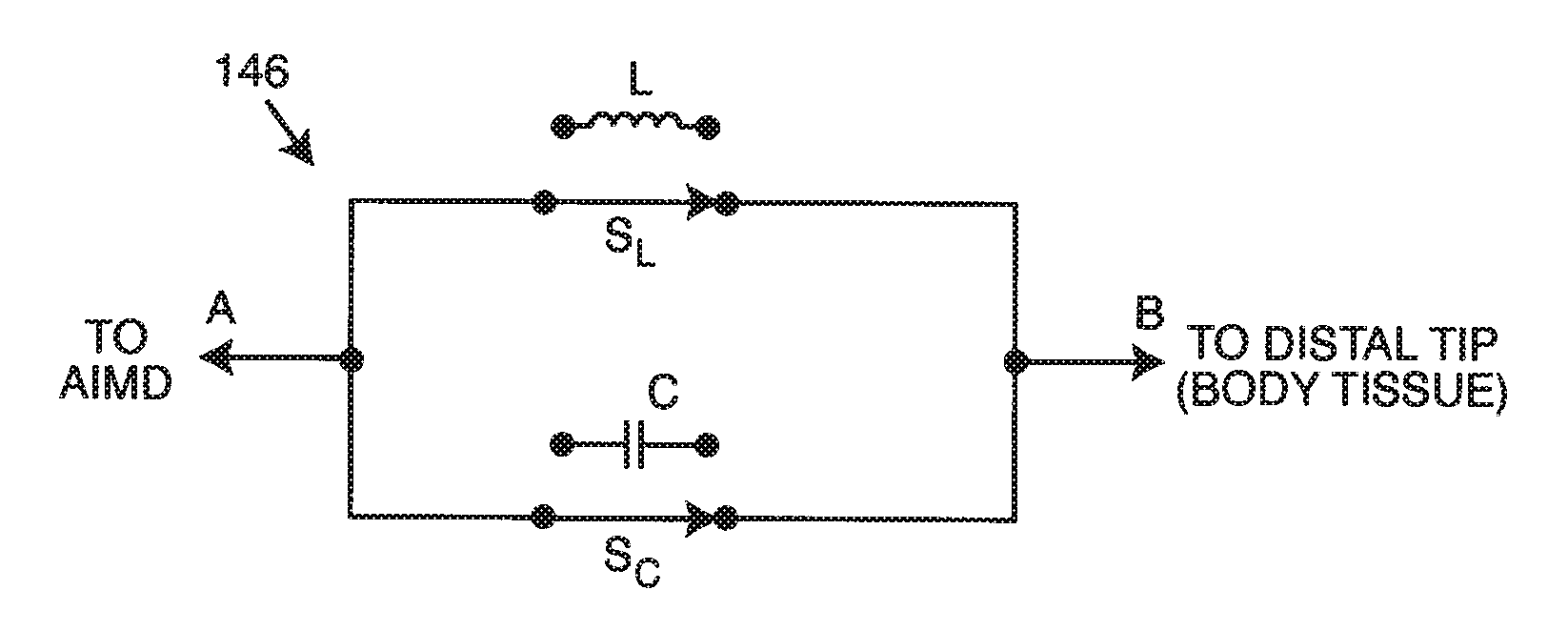 EMI filter employing a self-resonant inductor bandstop filter having optimum inductance and capacitance values