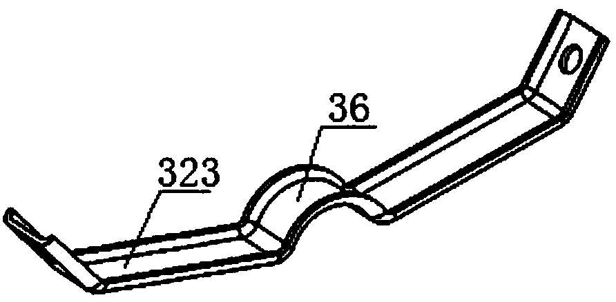 Double bridge mud guard intermediate support assembly