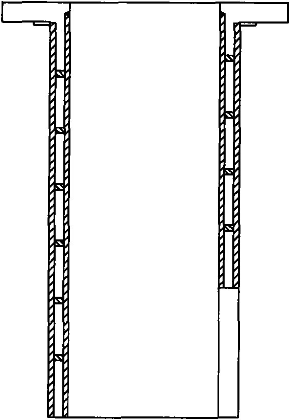 Vertical pulling silicon single crystal growing furnace with water-cooling jacket