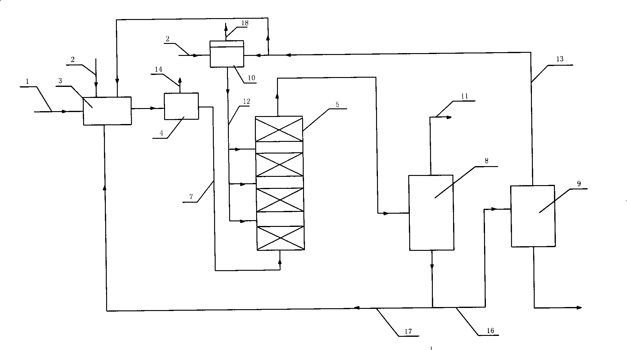 Two-phase hydrogenation process