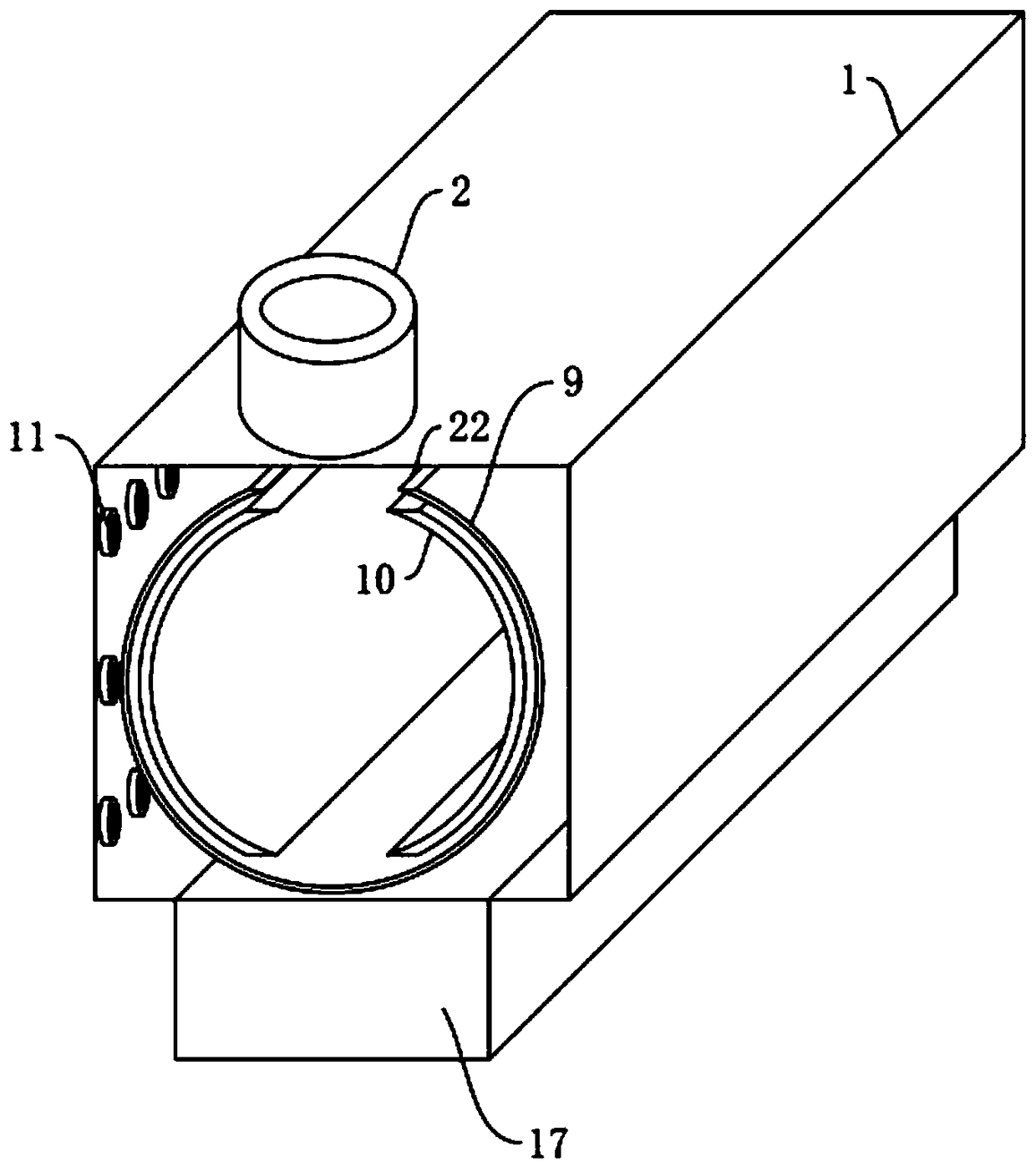 Peanut frying device