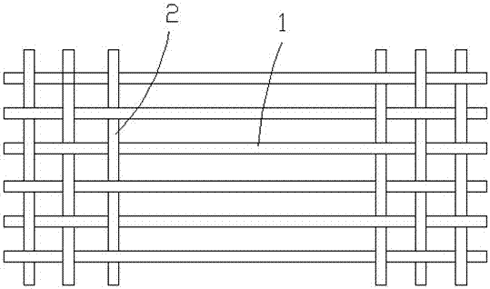 Biaxial tension-compression test piece with matrix fiber bundle and preparation method thereof