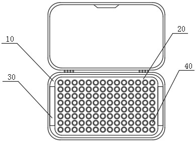 Medical test tube transport case