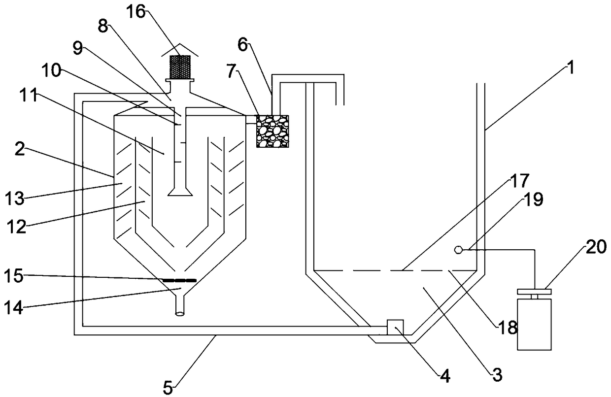 Fish pond water circulating sedimentation device