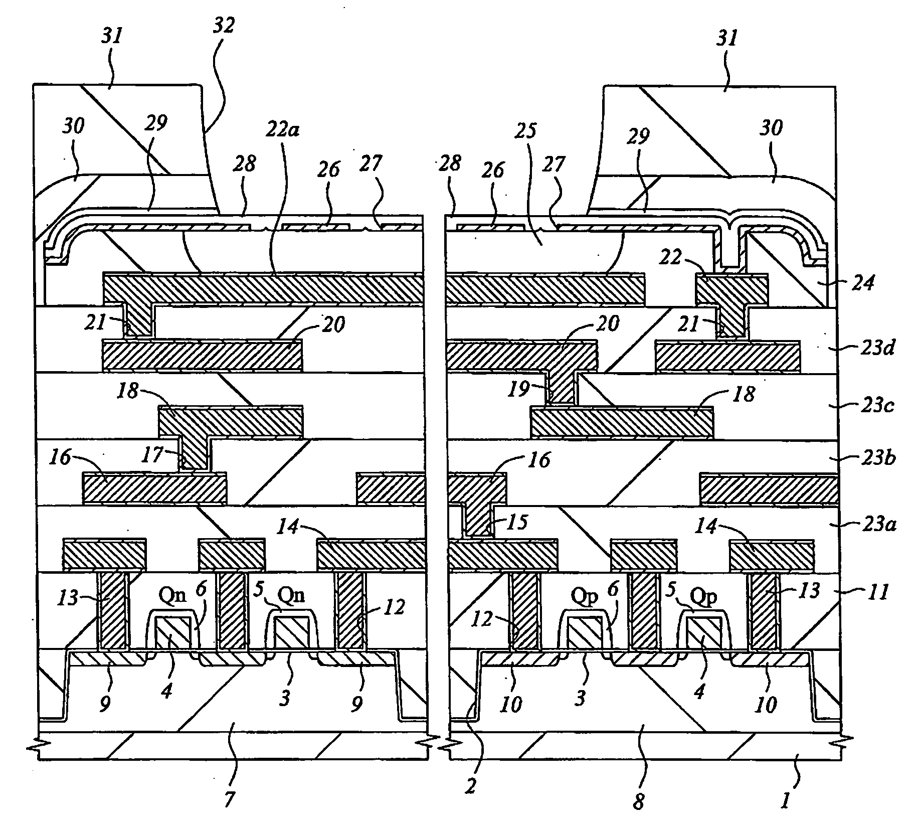 Semiconductor device embedded with pressure sensor and manufacturing method thereof